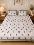 Gulbano - Cotton Bedsheet with pillow covers Double Bedsheet