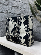 Black & White Abstract Quilted Tote Bag