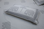 Grey Elephant & Umbrella Print Cotton Bedsheet with Pillow Covers – Double Bed Sheet