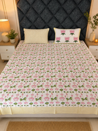 Kamal Kunj Handblock print cotton bedsheet with pillow covers - Queen/king size