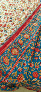Pink Vine & Mint Green Floral Hand Block Cotton Mulmul Reversible Dohar