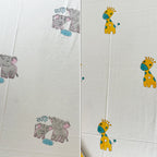 Elephant & Giraffe Kids Block Print Bedsheet Combo – Set of 2