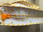 Handcrafted Quilted Cotton Tote Bag with Pineapple Print