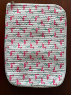 Pink Flamingo Quilted Laptop Sleeve